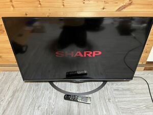 SHARP シャープ AQUOS 液晶カラーテレビ 4T-C45AL1 45インチ 2019年製 地デジ リモコン ジャンク