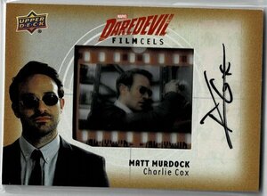 デアデビル マット・マードック チャーリー・コックス 18 UD Marvel Daredevil 直筆サインフィルムカード