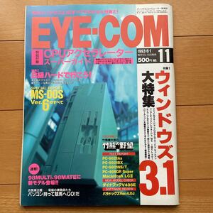 EYE・COM　アイコン　1993年6月1日号　No.11 付録付き