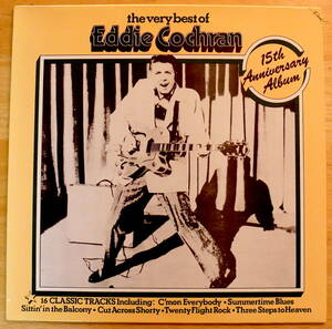 【 UK盤 MONO 】1989年 EDDIE COCHRAN / the very best of Eddie Cochran 15th Anniversary Album FA 3019 ■試聴済み■