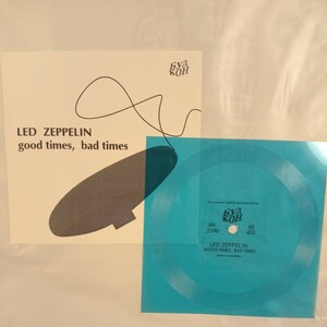 led zeppelin good times bad times レッド・ツェッペリン 7inch flex sheet ソノシート vinyl レコード アナログ lp record シングル 