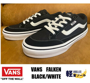 送料無料 新品 VANS FALKEN/ファルケン 軽量ソール BLACK 27.0センチ 完売品 