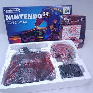 動作品/ 美品 N64 任天堂 ニンテンドー64 NINTENDO64 コントローラーACアダプター セット箱付 (B-26)の画像7