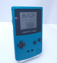 美品/ 動作品 レトロゲーム Nintendo 任天堂 ゲームボーイカラー CGB-001 GBC 本体 ブルー ゲーム機 希少品 (265)_画像2