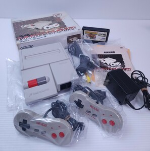 動作品 FC ニューファミコン 本体 HVC-101 箱説付 + ソフト まとめ セット 任天堂 Nintendo(331)