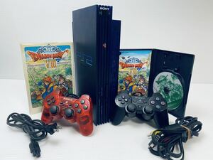 動作品 レアカラー ミッドナイトブルー PS2 本体セット PlayStation 2 SCPH-50000MB/NH + ゲームソフト (320)