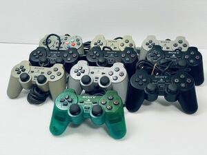 ソニーPS品 大量 まとめ ps1,2 デュアルショック コントローラー 10個 PlayStation1,2コントローラー中古 DUALSHOCK2 動作未確認(257)