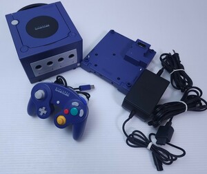 美品 / 動作品 GC ゲームキューブ ゲームボーイプレーヤー ブルー 本体 (DOL-001)GAME BOY PLAYER 任天堂 Nintendo セット 希少品(-302)