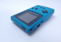 美品/ 動作品 レトロゲーム Nintendo 任天堂 ゲームボーイカラー CGB-001 GBC 本体 ブルー ゲーム機 希少品 (265)_画像5