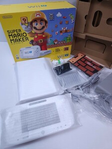 美品 / 動作品 任天堂 Wii U スーパーマリオメーカー Nintendo Wii U 本体 32GB WUP-101 GamePad WUP-010 箱付き セット(B-12)