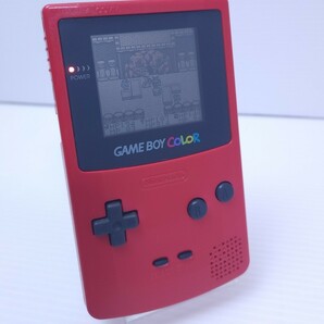 美品/動作品 レトロゲーム 任天堂 Nintendo Gameboy Color ゲームボーイカラー本体 CGB-001 赤 GBC Red 希少品 (H-1)の画像1