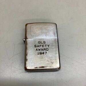 ⑦ ZIPPO ジッポ PAT.2032695 旧ロゴ ヴィンテージ 3連 ヒンジ難あり 着火未確認 