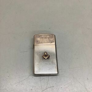 ⑨ ZIPPO ジッポ スリム STERLING 旧ロゴ ヴィンテージ 1958 現状品 着火未確認 