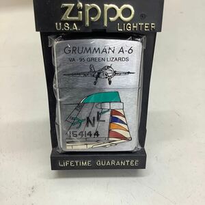 ② ZIPPO ジッポ GRUMMAN A-6 VA-95 GREEN LIZARDS 未使用 長期保管品 着火未確認 