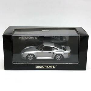 ⑤ MINICHAMPS Porche 959 1987 Silver 1/43 ミニチャンプス ミニカー 