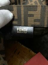 1円スタート■ FENDI フェンディ ズッカ柄 現行モデル トートバッグ ブラウン イタリア製　8BH235-GKF 118-2384_画像8