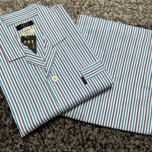  regular price 15400 jpy DAKS Dux tsu il material gentleman for pyjamas L light blue stripe 
