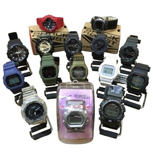 【1円スタート】G-SHOCK ジーショック 【men1077D】 CASIO カシオ 腕時計 まとめ 15本 Gショック 稼動品 せどり 業販 中古 メンズ GB