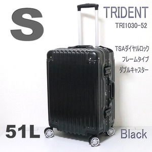 新品 スーツケース アルミフレーム 小型 Sサイズ TSA 頑丈 TRI1030-52 ブラック 黒 メンズ ビジネス キャリーケース 3泊4泊5泊 30%OFF M671