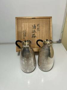 大阪淀屋橋　尚美堂造　銀製　酒温器　酒器 純銀製　166g 骨董品