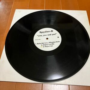 試聴済　プロモ　spyder-D you,you and you pro-dj-0001 hip hop ヒップホップ