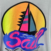 90s USA ビンテージ ヴィンテージ Tシャツ tee アメリカ 古着 オールド 蛍光色 アメリカ 古着 オールド ロゴ メッセージ ストリート_画像2