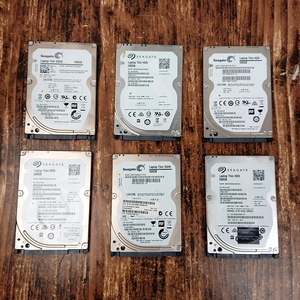 【正常判定】【6点セット】 HDD SEAGATE 2.5インチ 500GB 9.5mm 6枚 PCパーツ パソコン ハードディスク