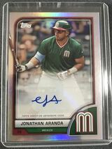 2023 Topps WBC 直筆サインカード 3枚セット　 MLB カイルタッカー　パブロロペス　ジョナサンアランダ　MLBスター選手　シリアル有2枚　_画像4