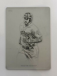 2019 TOPPS INCEPTION BASEBALL George Springer Printing Plate 1/1 1OF1