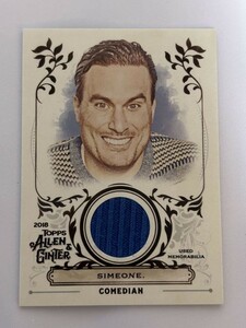 2018 TOPPS ALLEN&GINTER Comedian Simeone Relic