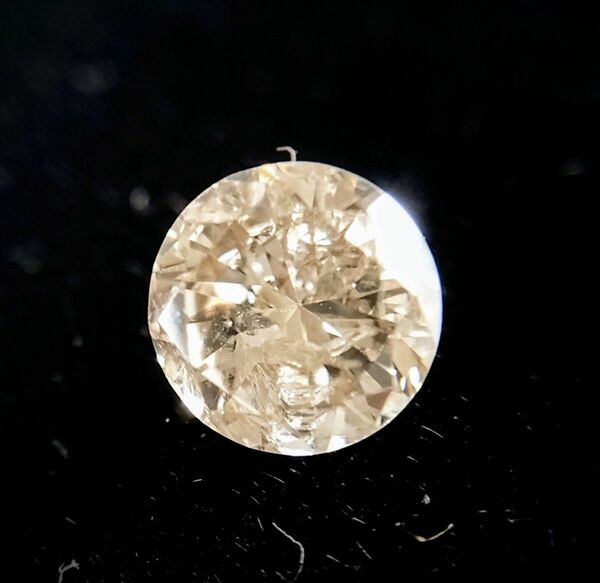 【D17】天然ダイヤルース ブラウンカラー系 Iクラス 0.38ct ルース