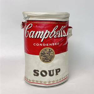 60S ビンテージ キャンベル スープ缶 クーラーバッグ Campbell's Soup BEARSE MANUFACTURING COMPANY COOLER BAG 円柱型 vuz0233