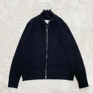 【最高級ニット】　1スタ 1円 メゾンマルジェラ Maison Margiela ドライバーズニット ジップアップ ブラック ニット ブルゾン 名作 