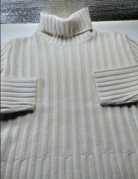 【ANAYI】アナイ　タートルネック七分袖セーター