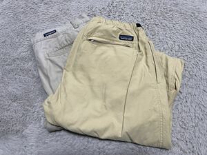 Patagonia ナイロン　パンツ　L ベージュ　メンズ　チノ パンツ 35 パタゴニア チノパン ストレート オーガニックコットン 　2枚セット