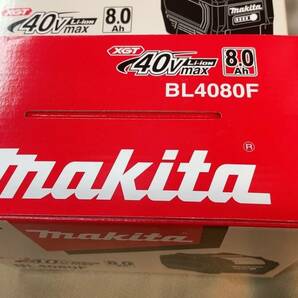 送料無料◆新品 未開封品 マキタ makita BL4080F ◆ 40Vmax 8.0Ah 高出力 A-73368 バッテリー 残量表示付 Li-ion 急速充電対応 純正 40vの画像3