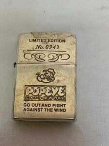 ⑧ ▼ Zippo ジッポー 1996年製 ポパイ POPEYE limited edeition 限定 No.0943 喫煙 グッズ オイル ライター アクセサリー USA製