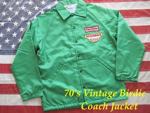  未使用 DEAD STOCK 70's Vintage Birdie Nylon Coach Jacket size:M/ビンテージ/ナイロンコーチジャケット/バーディ/デットストック