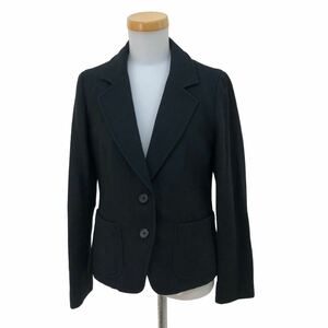 NB206 MARGARET HOWELL Margaret Howell tailored jacket шерсть жакет внешний верхняя одежда перо ткань длинный рукав чёрный женский I сделано в Японии 