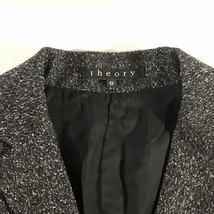 セオリー theory 美品 ジャケット&スカート セットアップ スーツ S 黒_画像2