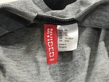 エイチアンドエム H&M DIVIDED H&M レディース 半袖 ドット柄 カットソー 灰 黒 XS 美品 送料185円_画像4