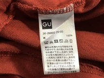 ユニクロとGu 美品 長袖カットソー 半袖ワンピース 2枚セット M ダークグレー&茶_画像4