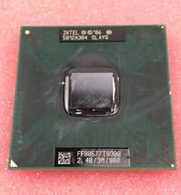 【中古パーツ】複数購入可 CPU Intel Core 2 Duo T8300 2.4GHz SLAYQ Socket P 2コア2スレッド 動作品 ノートパソコン用_画像2