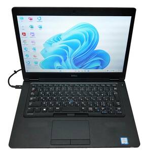 ★【驚速DELL Latitude 5480 i5-7200U 2.5GHz x4+8GB+SSD256GB 14インチワイドノートPC】Win11+Office2021/WEBカメラ■E021013