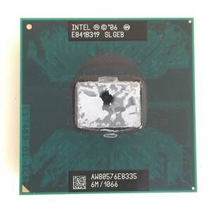 【中古パーツ】複数購入可 CPU Intel Core2 Duo E8335 2.9GHz SLGEB Socket P 2コア2スレッド動作品 ノートパソコン用