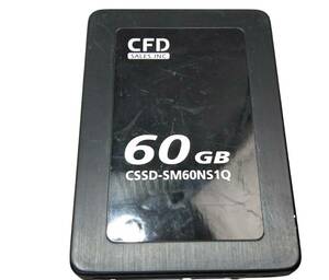 【中古パーツ】2.5 SATA SSD 1台　正常 CSSD-SM60NS1Q 60GB ■SSD02445