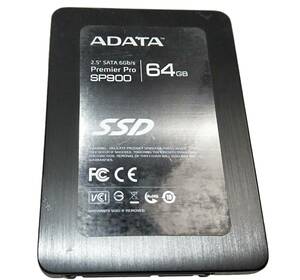 [ б/у детали ]2.5 SATA SSD 1 шт. обычный ADATA SP900 64GB #SSD02460