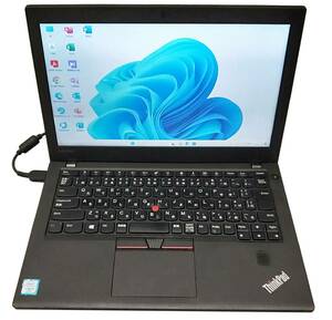 ★【驚速 LENOVO X270 i5-6200U 2.30GHz x4+8GB+SSD240GB 12.5インチノートPC】Win11+Office2021 Pro/HDMI/WEBカメラ■E020329