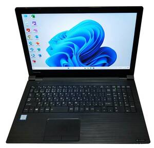 ★【驚速 TOSHIBA B65/H i7-7600U 2.80GHz x4+16GB+SSD512GB 15.6インチノートPC】Win11+Office2021 Pro/HDMI/WEBカメラ■E021028