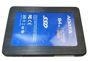 【中古パーツ】2.5 SATA SSD 1台　正常 ADATA SSD S599 60GB ■SSD02402
